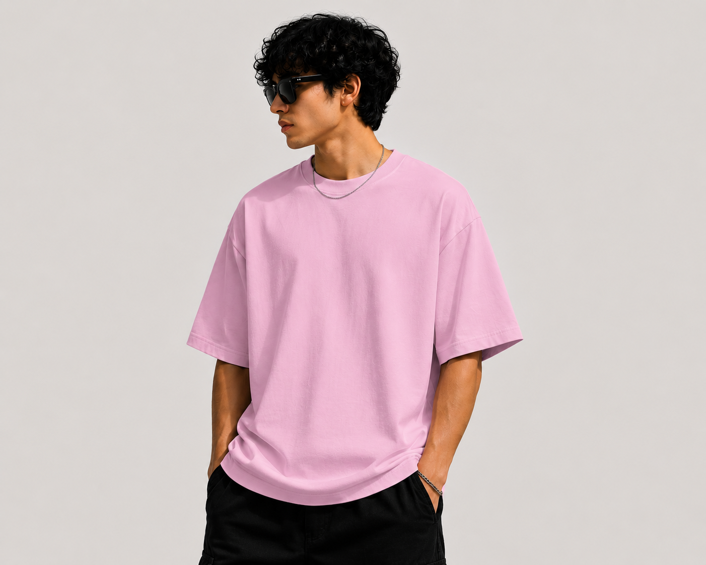 Velar Niora premium oversized t-shirt ( Light baby pink )